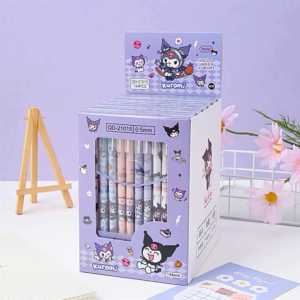 Pen Dakwat Kuromi Gel Ink Pen 1PC 0.5mm Erasable Cute Cartoon Ballpoint Pen Student Stationery