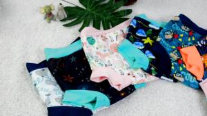 Eezkoala Swimming Diaper Newborn Baby High Waist Swim Nappies Washable Baby Swimwear Cloth Diapers