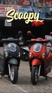 STRIPING STICKER honda scoopy Stylish 2024 2025 Doff Fullset