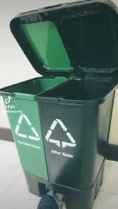 Sorted Push & Pedal Bin 2 in 1 - 40 Liters (LD40F-2)