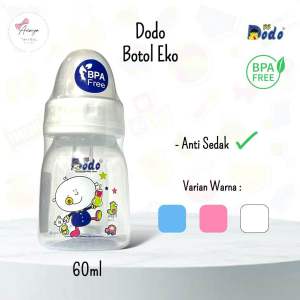 Botol Dodo Eko dengan Anti Sedak / Botol Susu Anak Dodo Eko / 0 3 6 12 Bulan