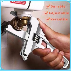 6-68mm Wide Double Side Adjustable Multifunctional Wrench Aluminum Alloy Wrench for Turning All Types of Water Pipes