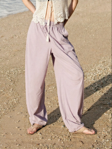 MO&Co. | Sun Protection Cool Feel Elastic-Bottom Balloon Casual Pants