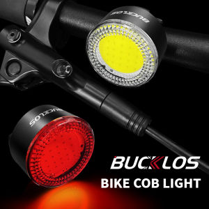BUCKLOS COB Bicycle Lights USB Rechargeable Mtb Road Bike Taillights Headlight Bright Bicycle Rear Light Front Light