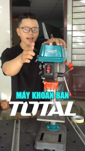 Máy khoan bàn 350W TOTAL TDP133501 máy khoan 6 tấc tối đa 13mm bảo hành chính hãng