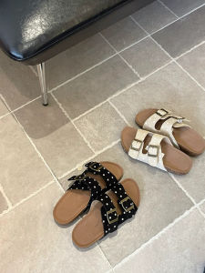 SEVEN MILES | Dép Birkenstock Dây Chấm Nút Hàn Quốc