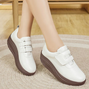 Not Tired Feet Thick Sole Non-Slip Mom Shoes Magic Stick Shoes Breathable Sports Womens Shoes Rocking Shoes Travel Shoes Autumn New Arrival