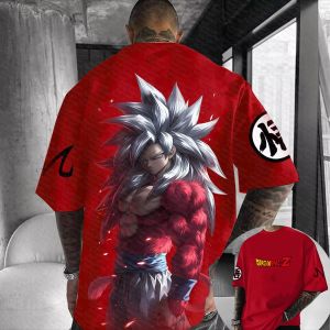 Bandai | Summer Y2k Dragon Ball Goku Anime Graphic T Shirt Men Women Vintage Oversized Fashion Short Sleeve Tee Streetwear Casual Tops