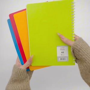 【ZOFDA】Buku Diary A5 60 Lembar Buku Catatan Sampul Warna Solid Notebook Aesthetic Buku Notes 1PC/4PCS