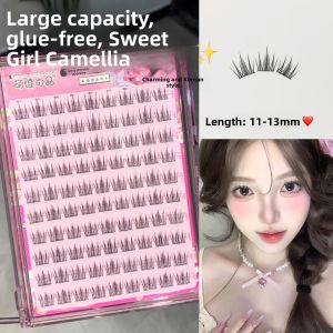 MENGJIESHANGPIN | No-glue Transparent Bunny Ear Lower Eyelash Fake Eyelashes Sweet Lolita Style Manga Flu Comic Style Brand Mengjie Shangpin