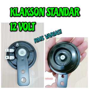 Klakson Standar motor 12 VOLT ( universal Motor) bahan besi Warna hitam