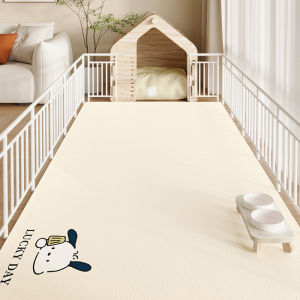 พื้นรองเท้าสัตว์เลี้ยงหนังกันลื่นกันน้ำสำหรับเลี้ยงสุนัขและแมว พื้นรองเท้าแบบพับได้สำหรับใช้ในบ้าน ด้านหน้ารูปการ์ตูน ผลิตจากผ้าฝ้าย