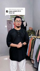 Baju Koko Kurta Muslim Pria: Bahan Kaos Premium & Ukuran S-XXL