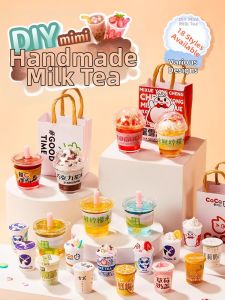 JIEXI | Mini DIY Bubble Tea Shop Playset Toy