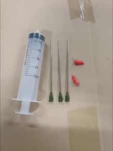 Kim Tiêm Nhựa Lớn 100ml/200ml Có Khớp Nối Luer Và Kim Tiêm Keo 1.5 Inch Dùng Để Bơm Keo Dầu Chất Lỏng Thức Ăn Cho Thú Cưng Dụng Cụ Cho Chó Ăn