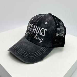 หมวกเบสบอลปักลายตัวอักษรสไตล์ย้อนยุคฤดูใบไม้ผลิและฤดูร้อนสำหรับผู้หญิง หมวกกันแดดทรงพับได้แบบอเมริกัน หมวกทรงกลม หมวกทรงกลม