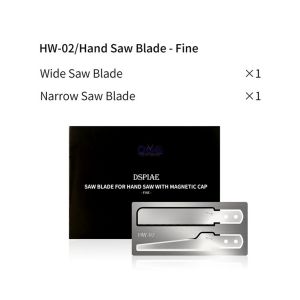 0.3มม. อะลูมิเนียมเลื่อยมือโลหะผสมแบบเติมใบมีด Dspiae HW-01ละเอียดเป็นพิเศษใบมีดสำรองเลื่อยมือ HW-02สำหรับ AT-HW สำหรับ Gundam Gunpla GK เครื่องมือโมเดลการตัด