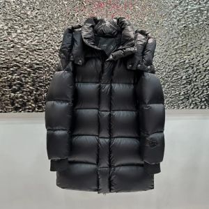 Áo Khoác Phao Nữ 90% Lông Vũ Trắng Khóa Kéo Dáng Rộng Mùa Đông Dày Dặn Ấm Áp Dài Kiểu Parka Áo Khoác Phao Thường Ngày Màu Trơn Có Mũ Trùm Đầu Có Thể Tháo Rời