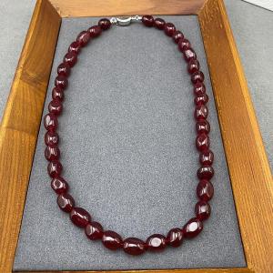 Wine Red Beaded Agate Necklace 2024 New Arrival Best Selling Fancy Elegant New Chinese Style Clavicle Chain New Year Advanced