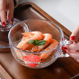 DANBIYIN | Tempered Glass Bowl Lid Handle Multiuse Tableware