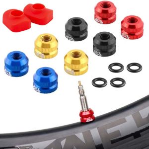 1Pair Bike Vacuum Tire Law Mouth Nut MTB Bicycle Tire Inner Tube Valve Caps Safe