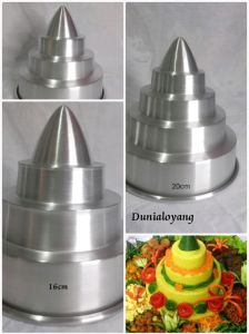 Loyang tumpeng susun 3 full press