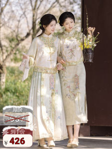 Chuan Dai Time: Spring and Summer New Arrival National Style Improved Heavy Industry Cheongsam New Chinese Style Suit Female Elegant