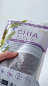 Natures Superfoods Organic Chia Seeds 450g - Certified USDA EU Complete Protein Omega 3 6 9porary Dietary Fiber