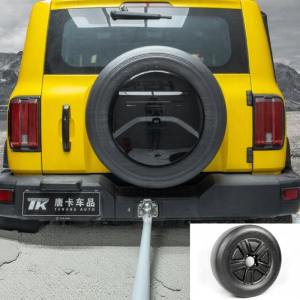 Full Coverage Armor Style Spare Tire Cover Decorative Accessory