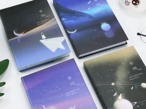 A5 Notebook Blue Mood Night Flight: Perfect for Note-Taking & Gift-Giving