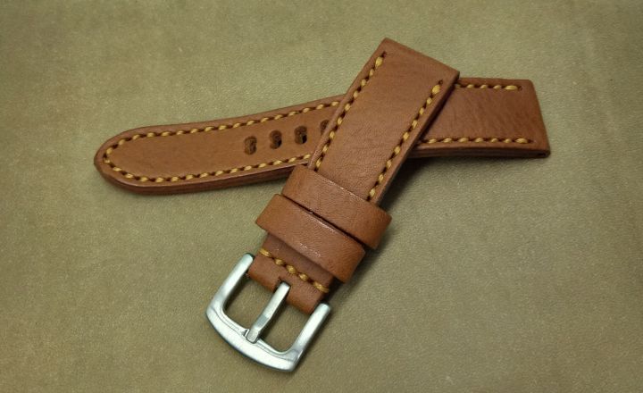 Shop Wholesale Prices Tan Leather Watch Strap Replacement NY3371_K0037835