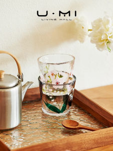 U Mi LIVING Lightweight Japanese Luxury White Wine Glass Single Cup Modern Minimalist Home Living Room Small Drinkware