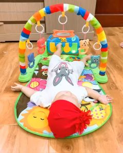 [SỈ KH2] Thảm Nhạc Cho Bé Sơ Sinh Nằm Chơi Hình Chú Khỉ Piano Gym Rack Đồ Chơi Cho Bé Vận Động 4 Giác Quan Thông Minh - Đồ chơi có nhac có đèn cho bé trai bé gái 0-36 tháng