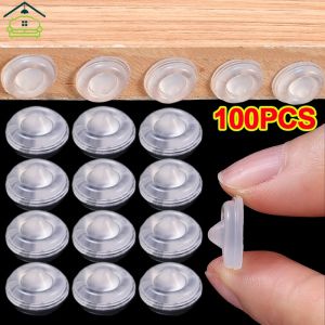 Self Adhesive Clear Buffer Wall Stickers Bumper Toilet Cover Drawer Door Cabinets Anti-collision Rubber Silicone Pad