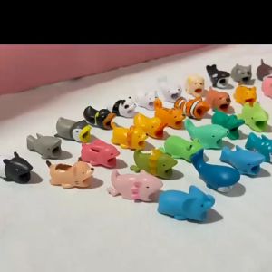 Zephyriy Cover Pelindung Kabel Data / Charger Usb Bentuk Imut Kartun Hewan Bahan Silikon