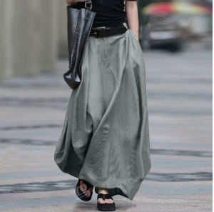 plus Size A-Line Skirt Womens High Waist Slimming Dance Floor Length Half Body Long Skirt Casual Autumn Casual Long Skirt