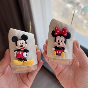 Good-looking For Home Toothpick Box Large Capacity Japanese Style Cute Transparent Sliding Cover Restaurant Fruit Toothpick Toothpick Holder Storage Box