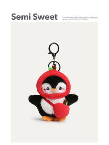 Penguin Plush Bag Charm Cute Couple Decoration Keychain