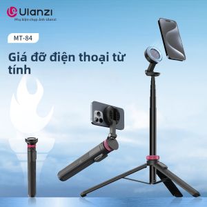 Ulanzi MT84 Gậy Tự Sướng Từ Tính Cho iPhone 16 Chân Máy Ảnh Điện Thoại Gấp Gọn Dùng Cho Vlog Quay Phim Du Lịch Ngoài Trời Chống Rung 3 Chân