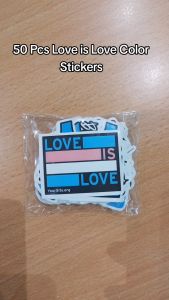50PCS LOVE IS LOVE COLOR Vinyl Decal graffiti STICKERS bomb for laptop fridge luggage & etc