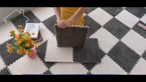 【เคลียร์สต๊อก】30*30ซม พรมเด็กขนาด พรมปริศนาแบบขนนุ่ม / พรมต่อโฟม EVA สำหรับเด็ก / พรมปริศนาเด็กขนนุ่ม / พรมปูพื้นห้องนอนแบบล็อค / แผ่นรองกันลื่นสำหรับคลานสำหรับเด็ก