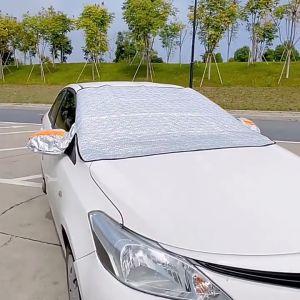 Tấm Che Nắng ô tô TCN3 Chống Nóng Kính Lái 4 Lớp Tráng Bạc Tấm chắn nắng ô tô bạt phủ kính lái cao cấp