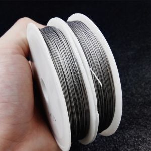 Stainless Steel Wire 0.3~1.0mm Beading Rope Cord Fishing Thread String For DIY Necklace Bracelets Jewelry Making Findings