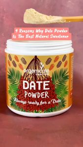 Organicule Date Powder - [250g] | Improves Bone Health & Rich in Vitamin | High in Fibre & Loaded With Antioxidants | Healthy Sugar Replacement | Non-GMO | 100% Authentic | Sourced from UAE