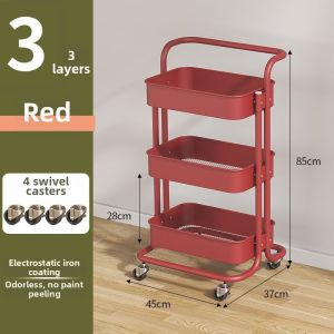 MOLORE | Rotatable Kitchen & Bathroom Storage Cart