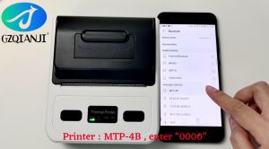GZQIANJI Bluetooth USB 3 Inch Portable Barcode Label Printer Thermal Receipt 80mm Printing Dual Mode Selection Print QR Code PDF 20-80mm Labels ESC/POSTSPLCPCL Command Compatible With Loyverse APP