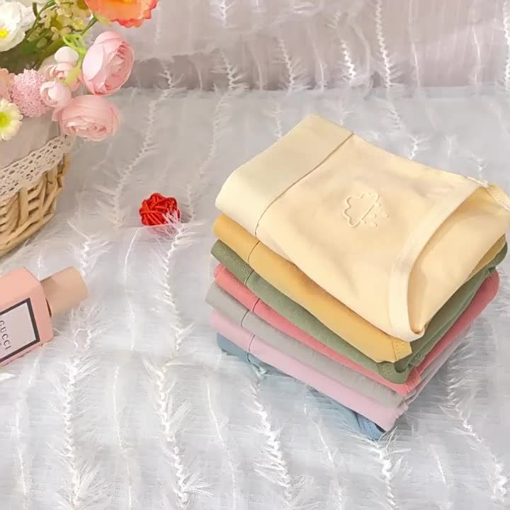 FINETOO 5 Pcs/set Cotton Comfortable Underwear ladies High Quality Panties Girl Breathable Brief Women Panties