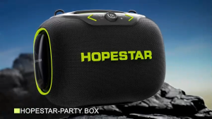 HOPESTAR Partybox Portable Bass Bluetooth Speaker 120W ลำโพงปาตี้ มีไมค์ไร้สาย ลำโพงบลูทูธแบบพกพา