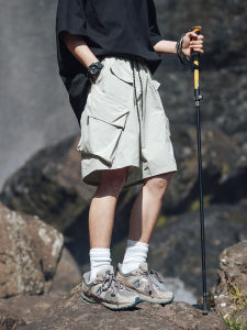 Loose Fit Outdoor Workwear Shorts Mens Summer New Style American Design Thin Lightweight Student Five Pocket Shorts