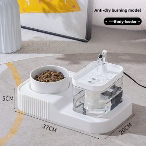 MONLEYTA | Automatic Cat Feeder Dog Water Dispenser Pet Drinking Fountain Moving Water Cat Food Feeding Cat Bowl All-inclusive Pet Supplies